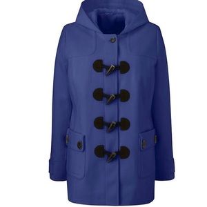 Indigo Hooded Duffle Coat US Size 24